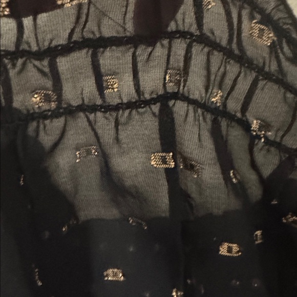 Elegant Black transparent Women's Top - Picture 2 of 4